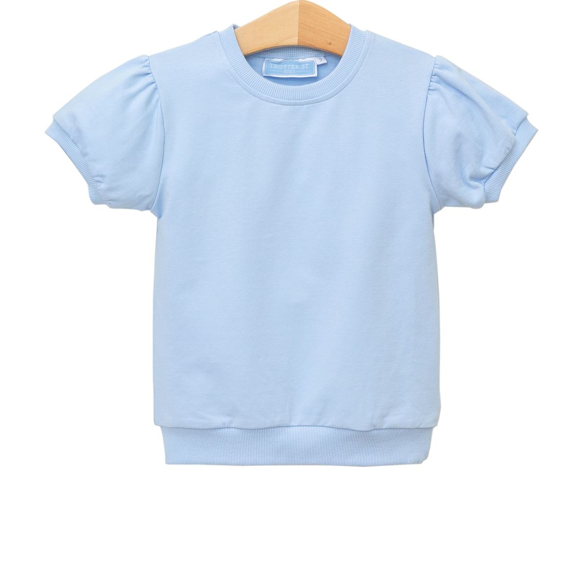 Landry Puff Sleeve Top - Light Blue