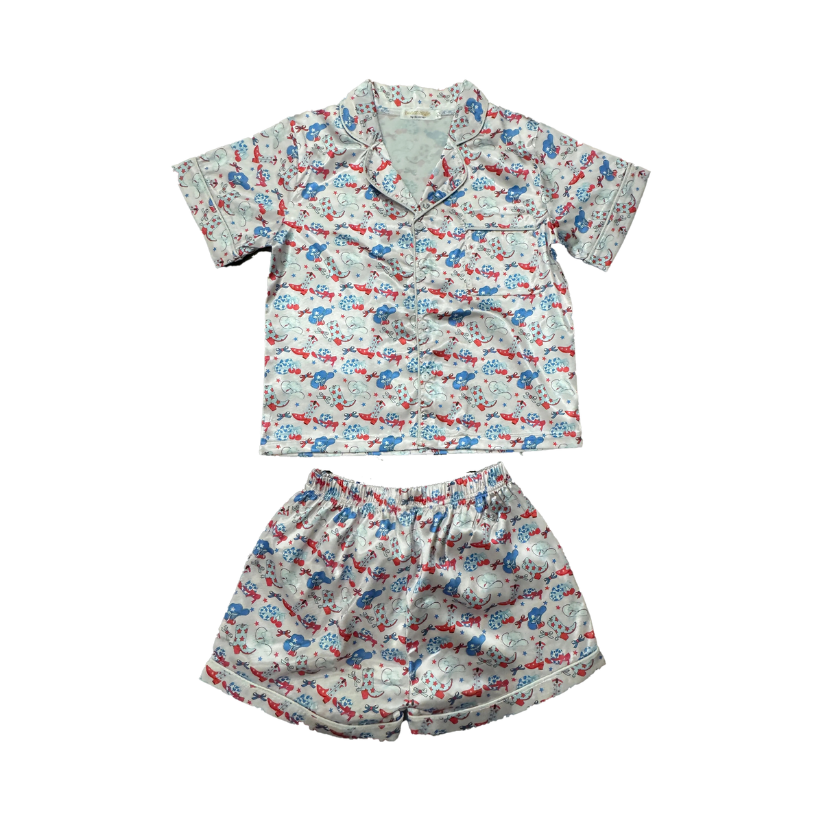 Satin Pajama Set, American Cowgirl