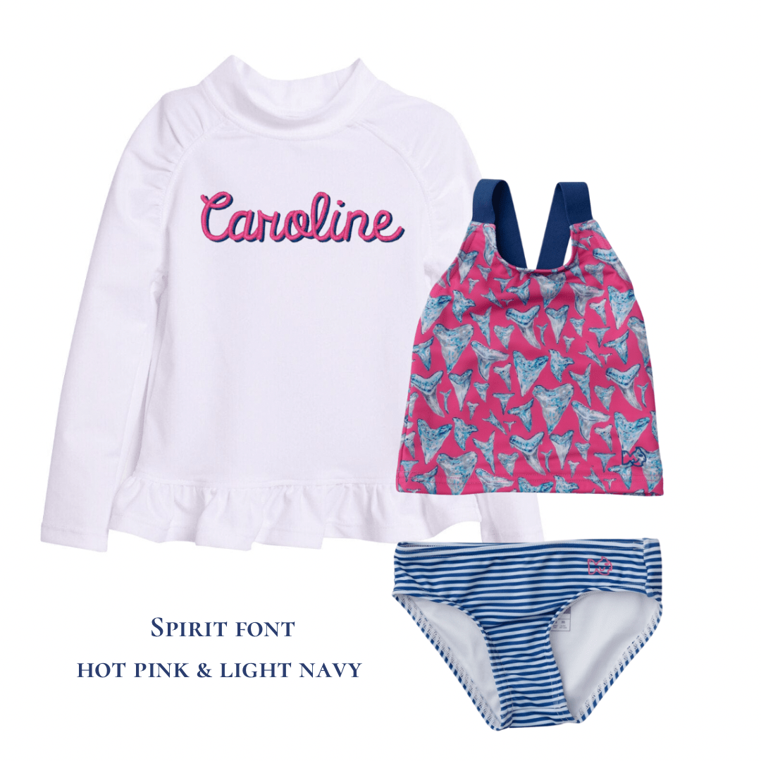 Girls White Rashguard