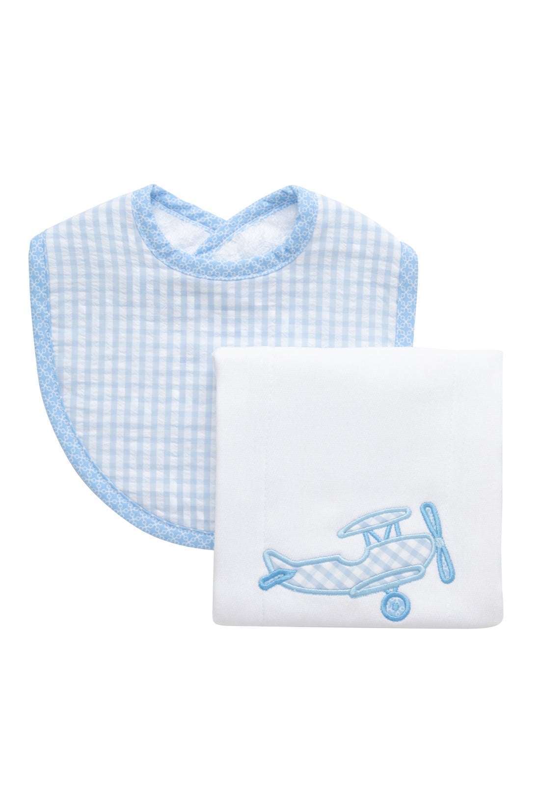 Airplane Basic Bib & Burp Boxed Set