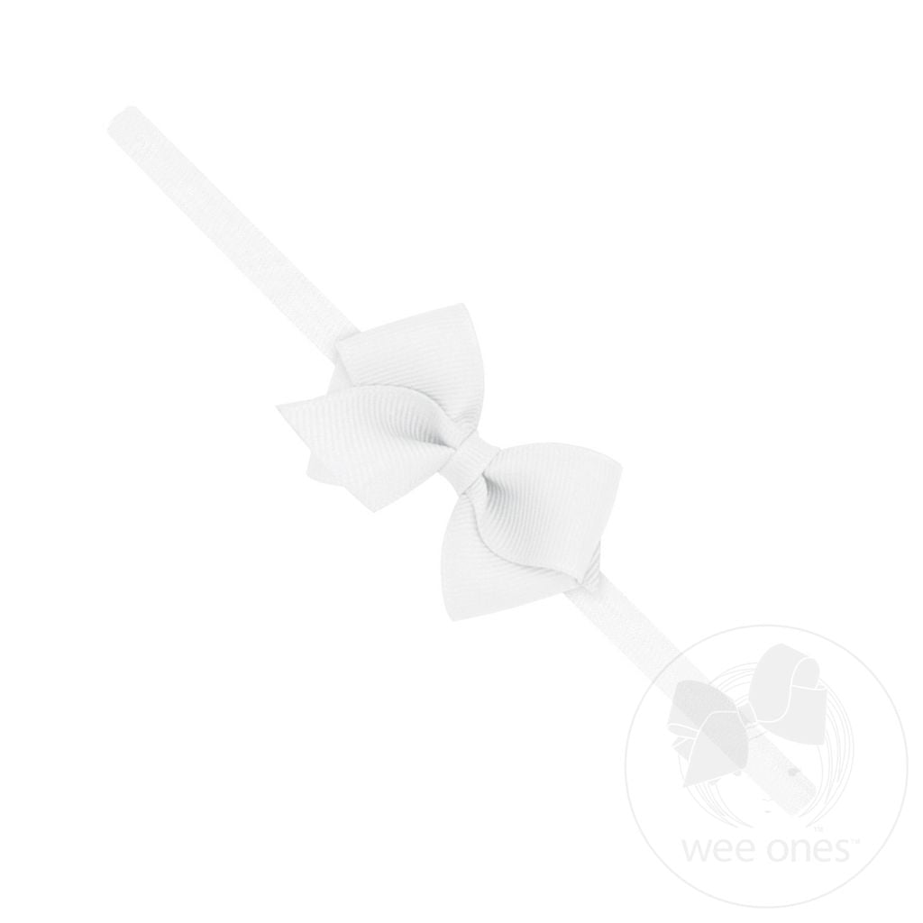 Wee Grosgrain Bow in Baby Band, 2 Color Options