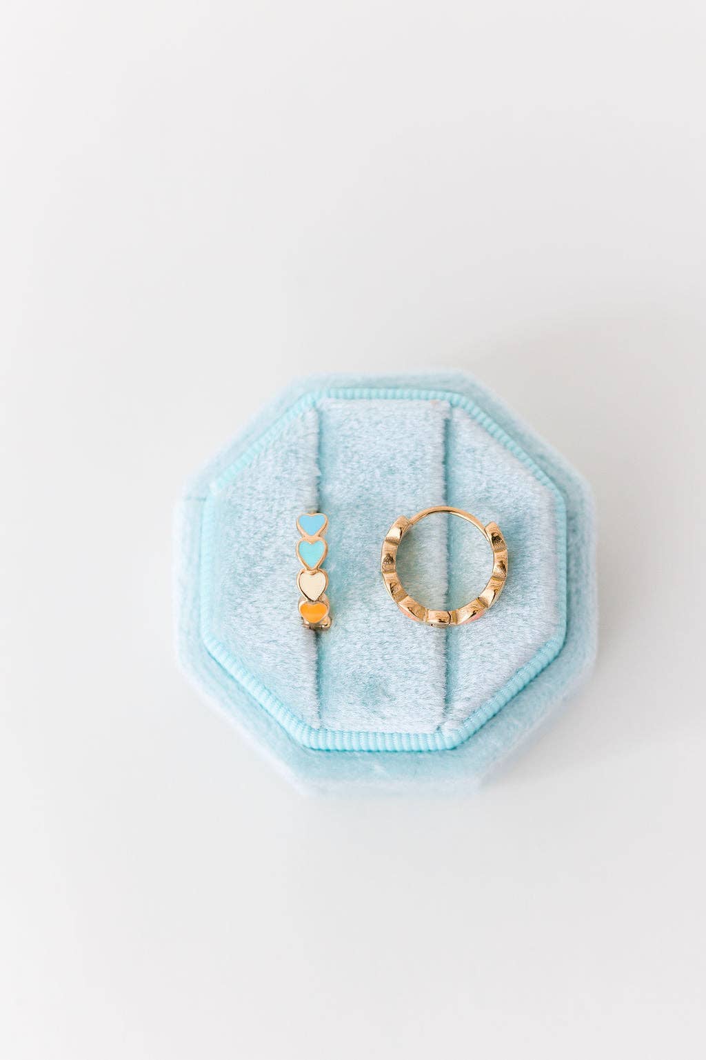 Heart Chunky Huggie Hoops