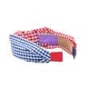 Two Tone Red/Blue Gingham Headband