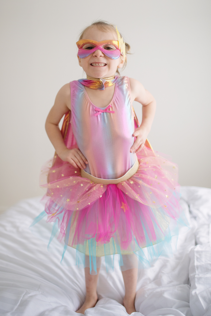 Super-duper Tutu, Cape, & Mask, Pink/Gold