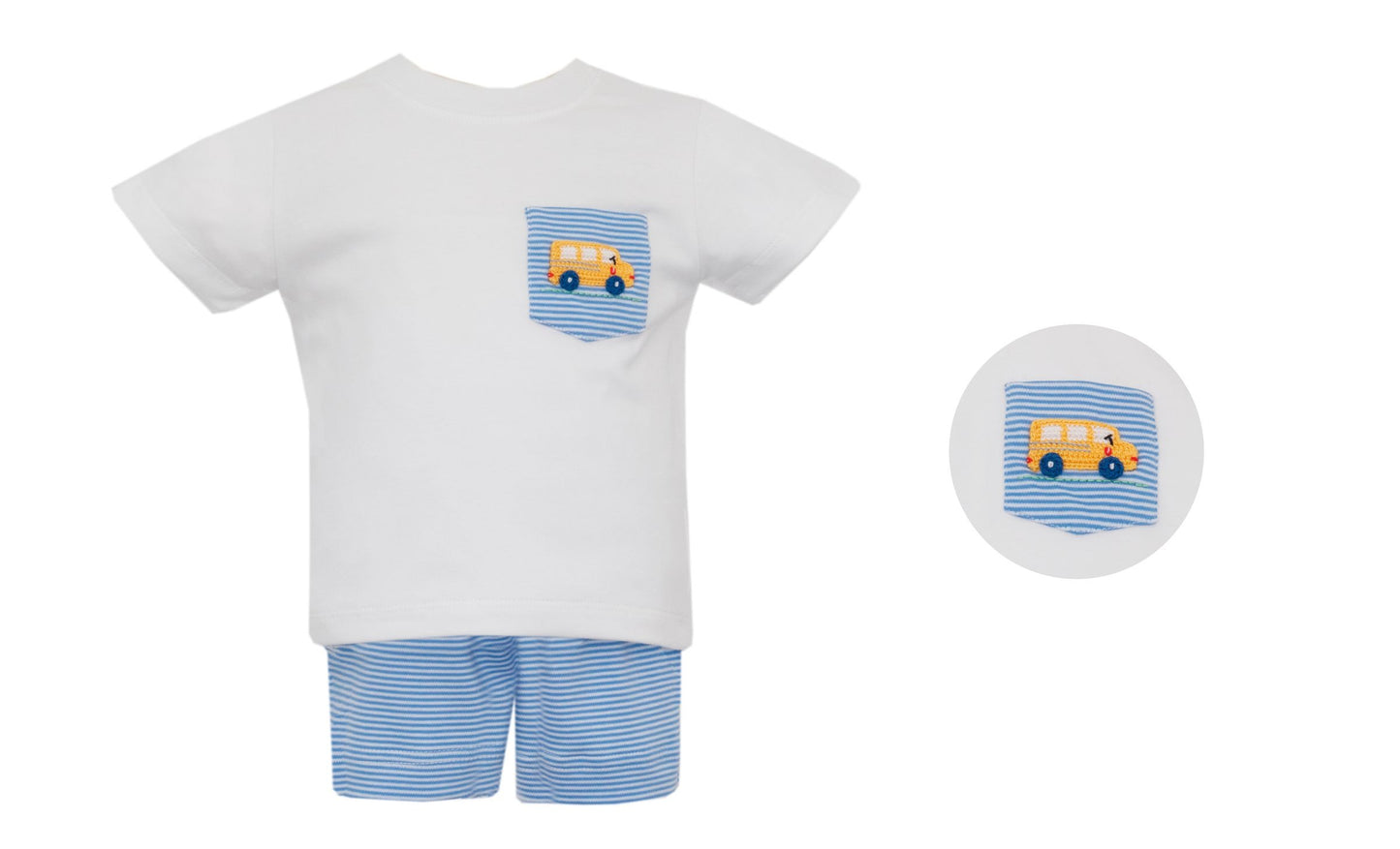 Crochet School Bus Short Set