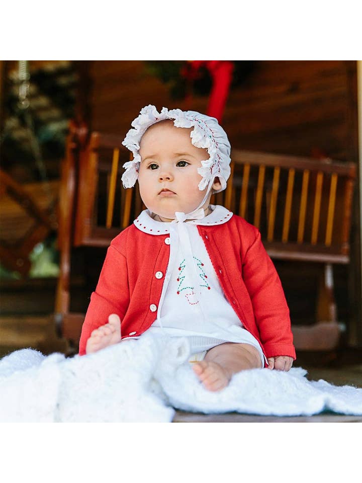 Classic Red Knit Cardigan