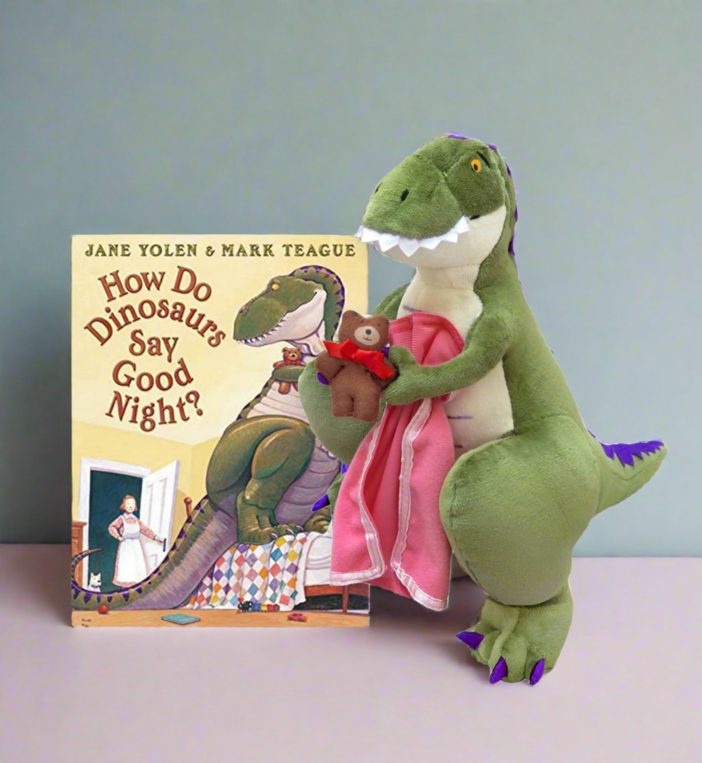 How Do Dinosaurs Say Good Night? Board Book and Plush Toy