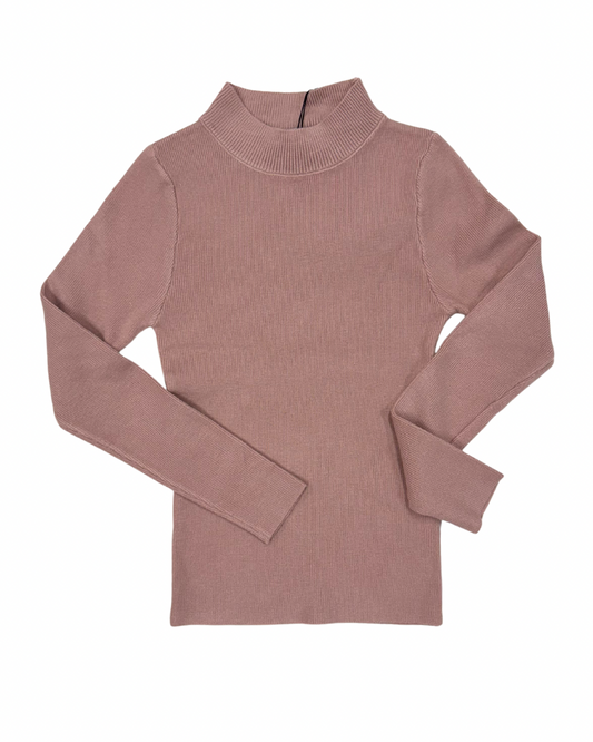 Basic Mockneck Top, Pink