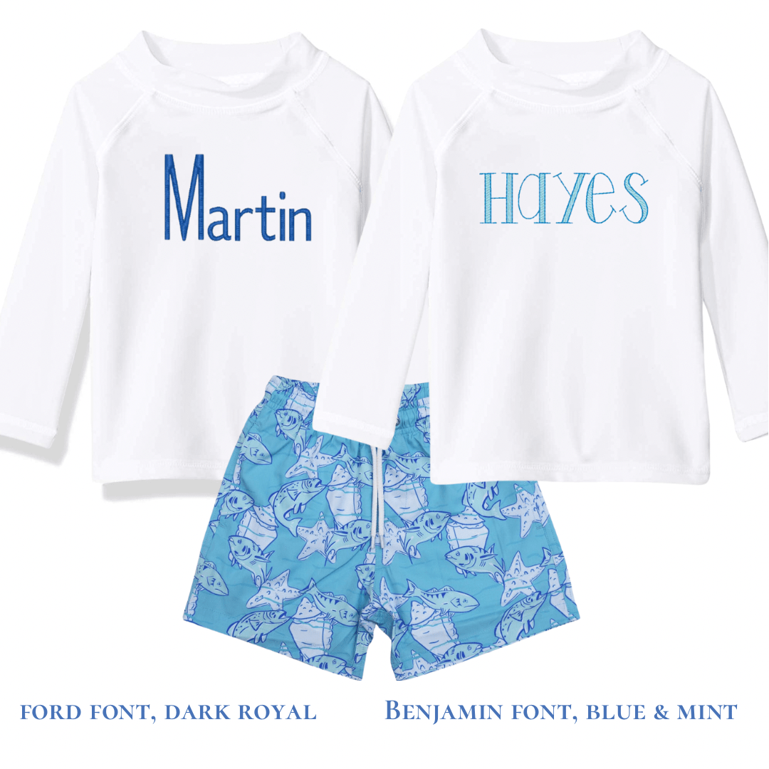 Boys White Rashguard
