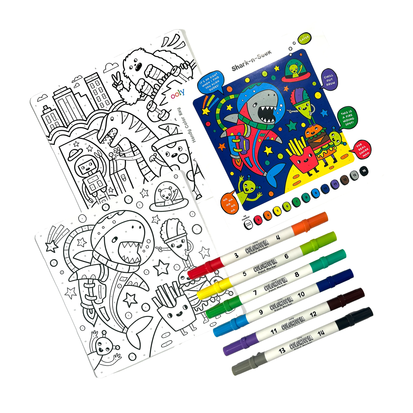 Colortopia: Paint Marker By Number Kit - Epic Adventures (8