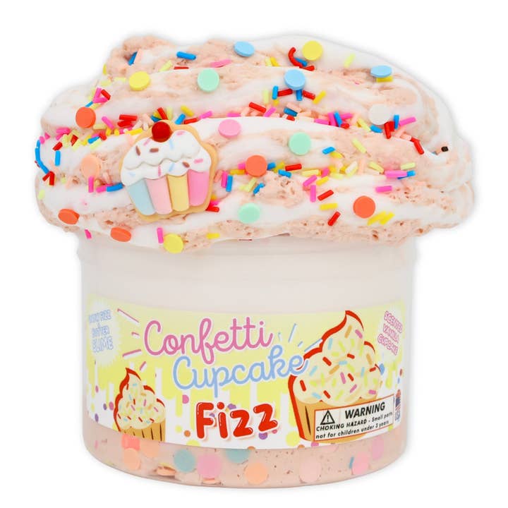 Confetti Cupcake Fizz, Hybrid Textured Slime