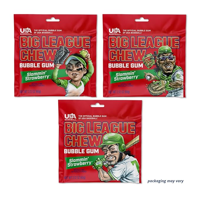 Big League Chew, Slammin Strawberry Flavor