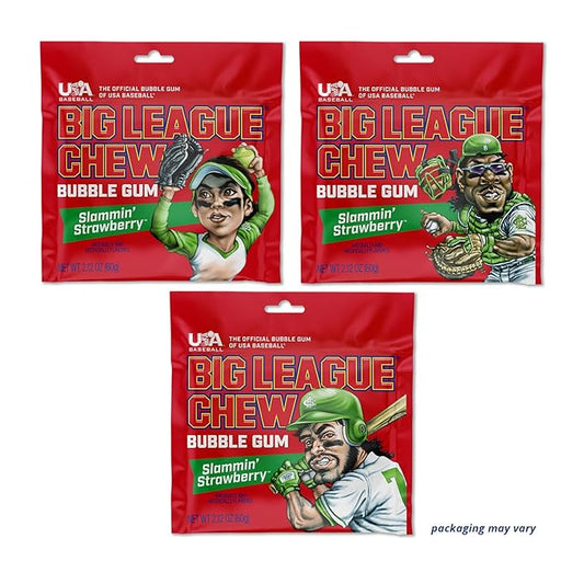 Big League Chew, Slammin Strawberry Flavor