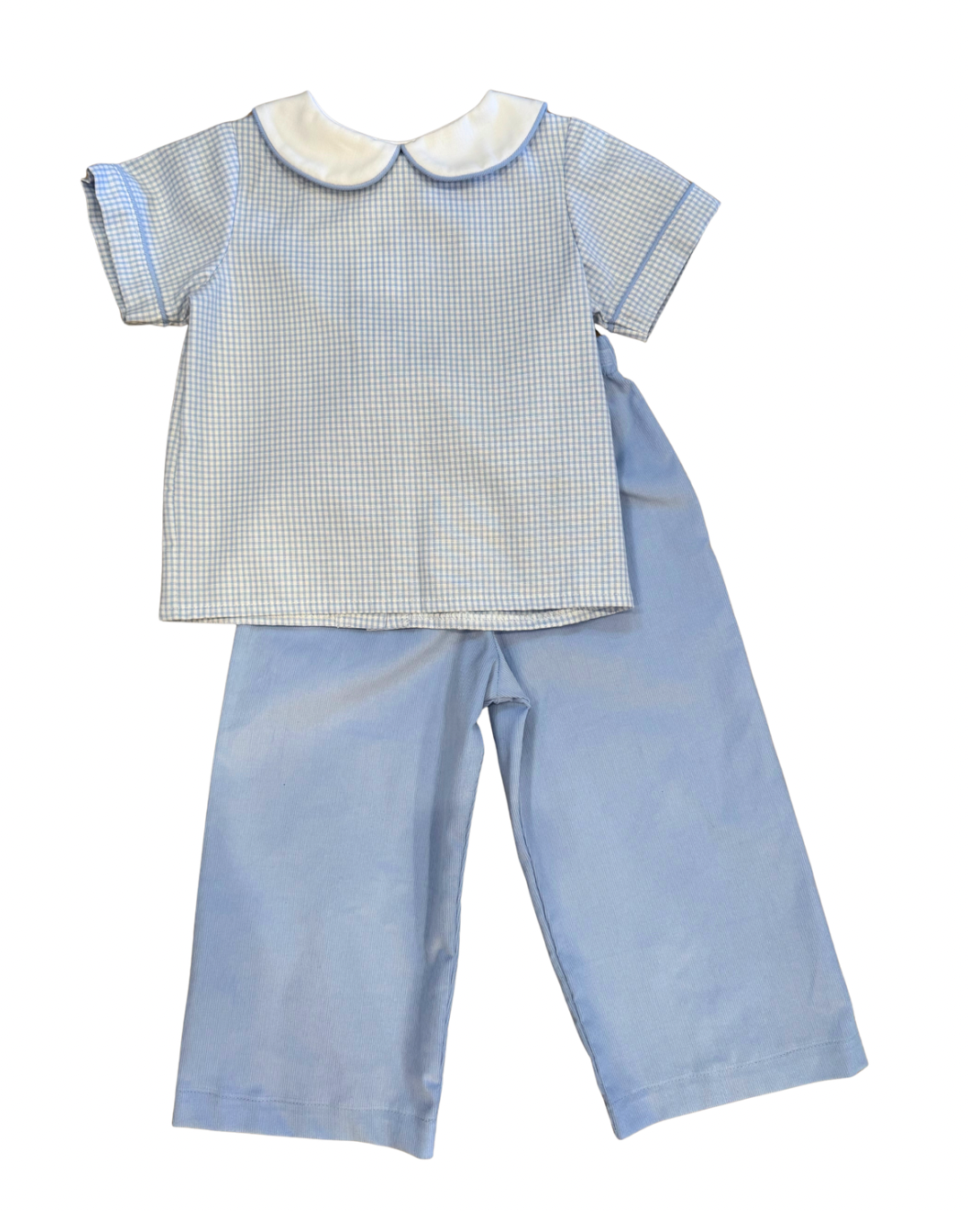 Bob Pant Set, Blue Check