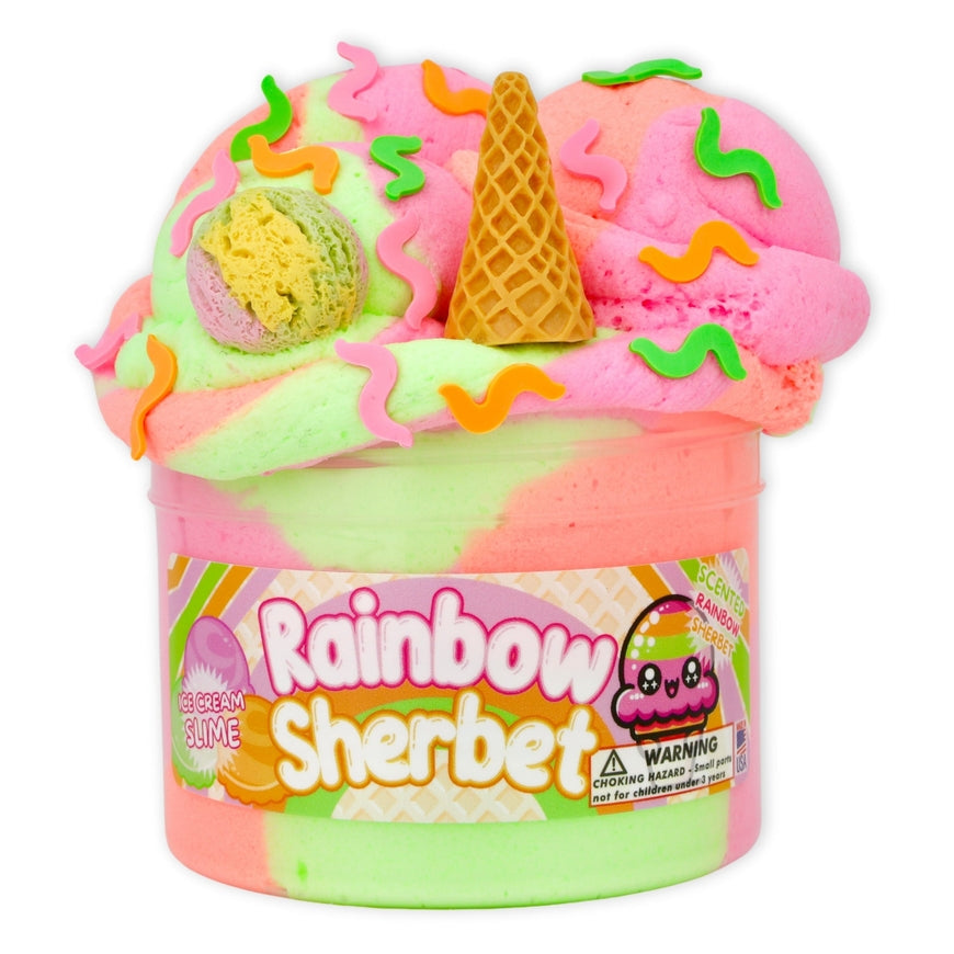 Rainbow Sherbet - Ice Cream Textured Slime