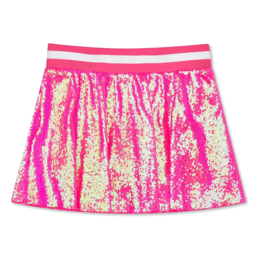 Pink Sequin Skort