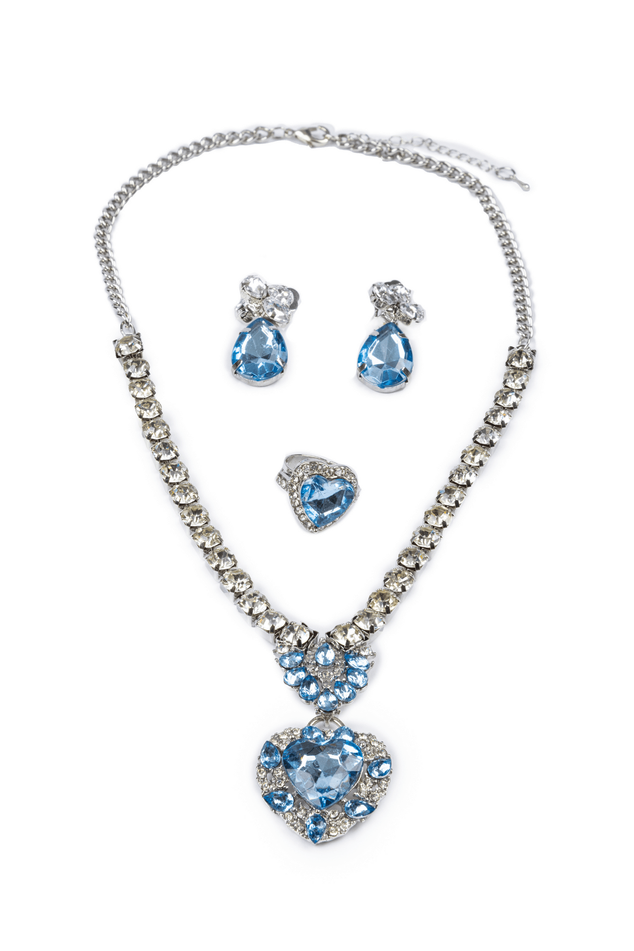 The Marilyn Jewelry Set, Blue & Silver
