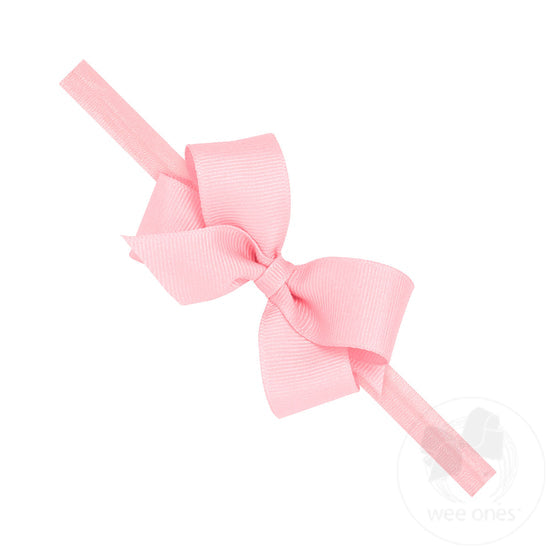 Mini Grosgrain Bow on Elastic Baby Band