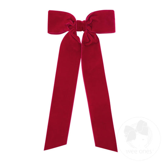 Medium Velvet Ribbon Hairbow