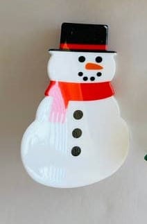 Snowman Hair Clip