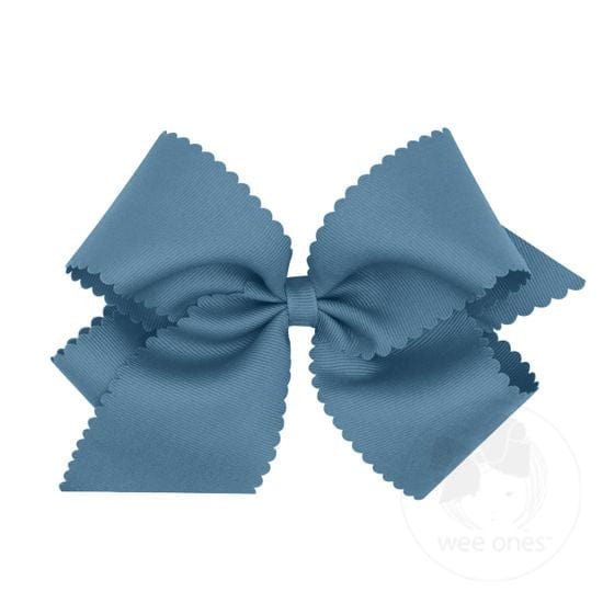 Scallop Edge Grosgrain Hairbow (More Colors)