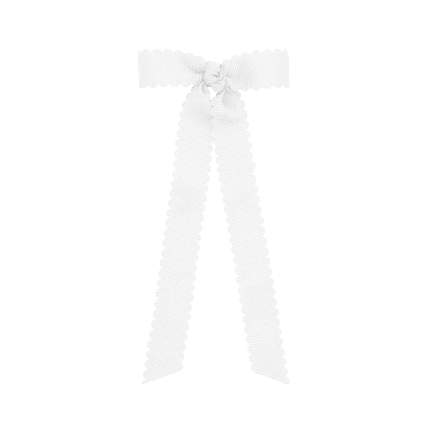 Mini Scallop Grosgrain Bow with Tails (more colors)