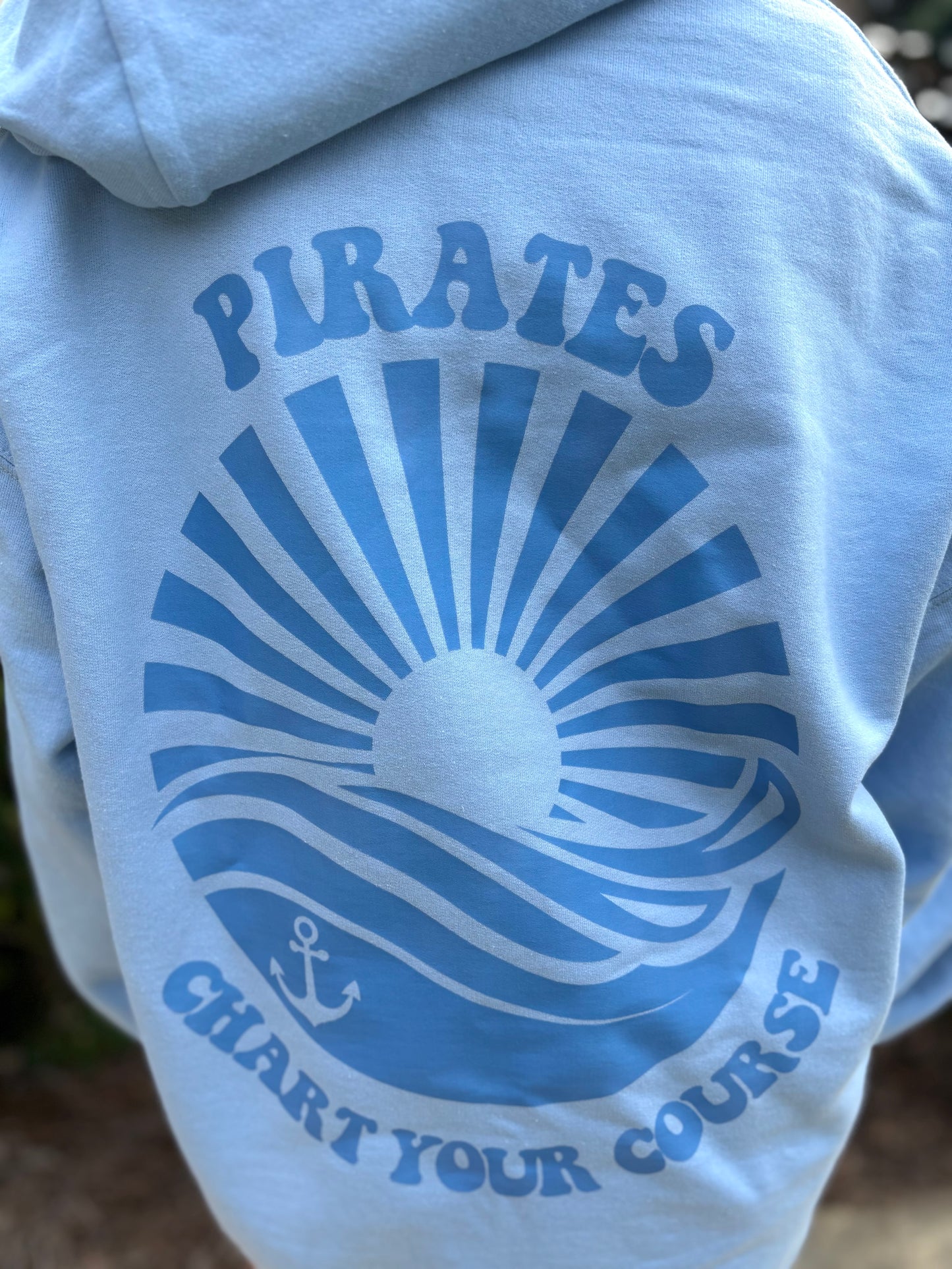 Pirates Blue Oversized Hoodie