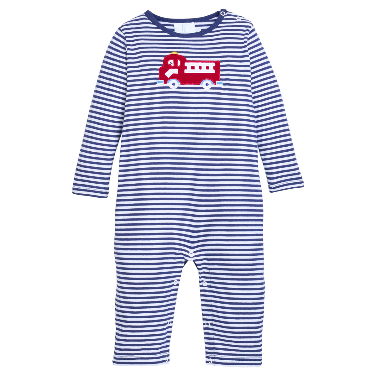 Applique Romper, Fire Truck