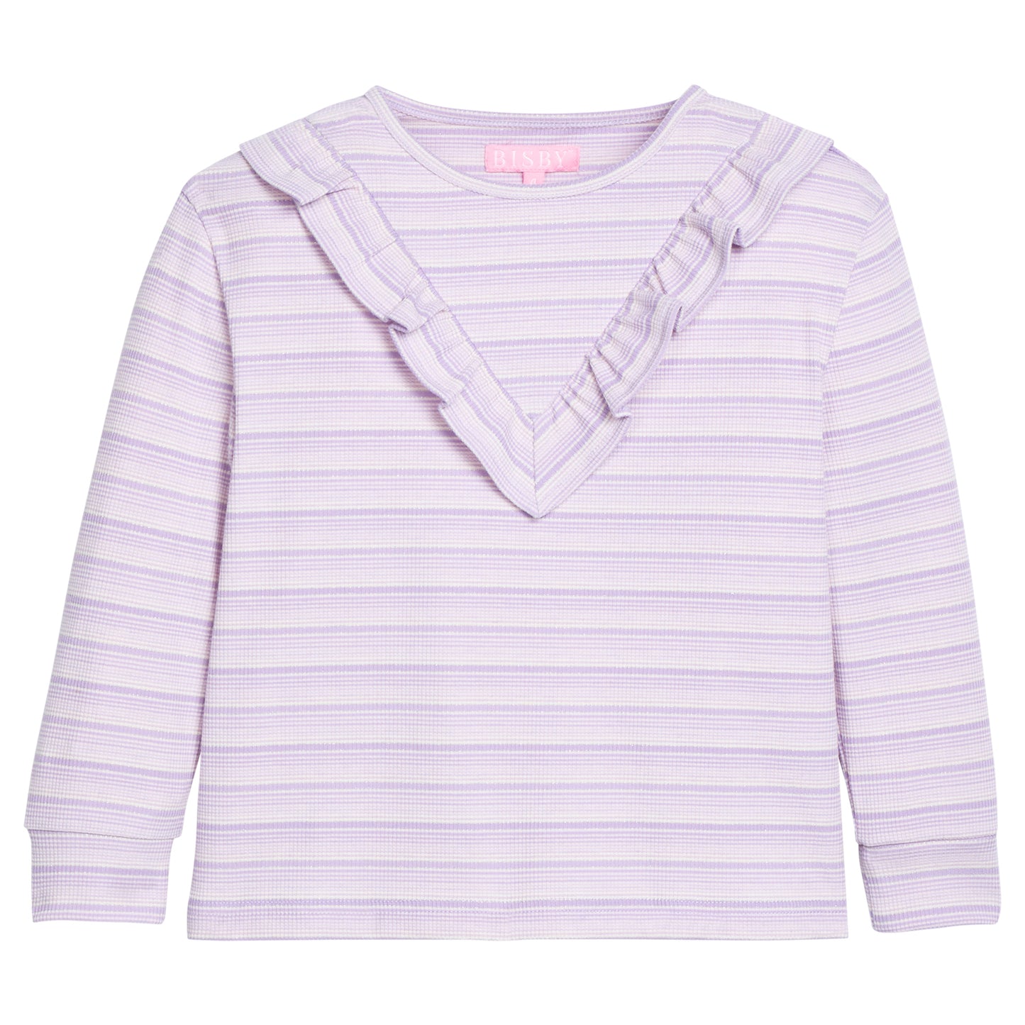 Aspen Tee, Lavender Sparkle Stripe