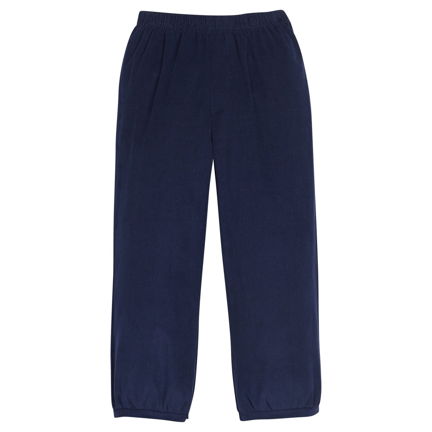 Navy Corduroy Banded Pant