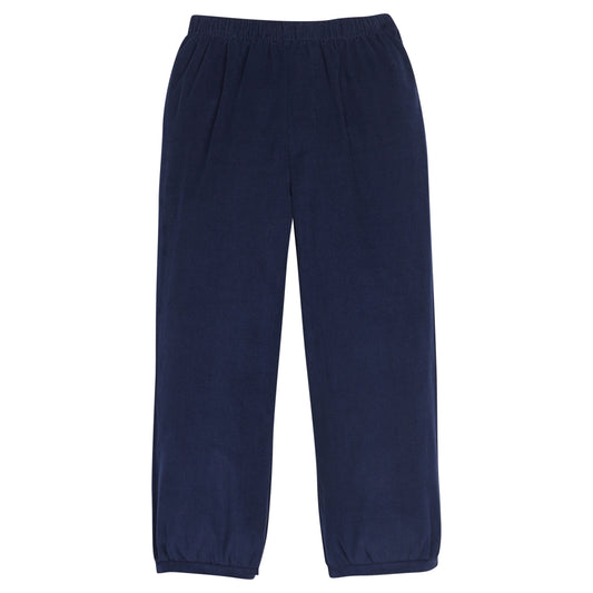 Navy Corduroy Banded Pant