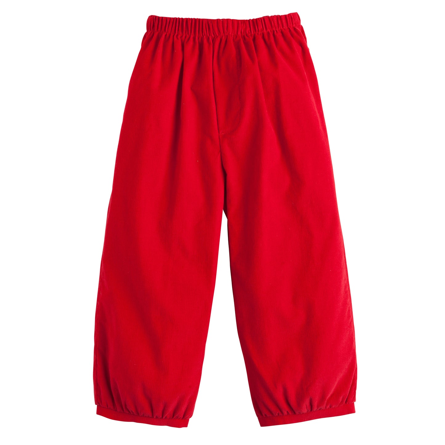 Banded Pant, Red Corduroy