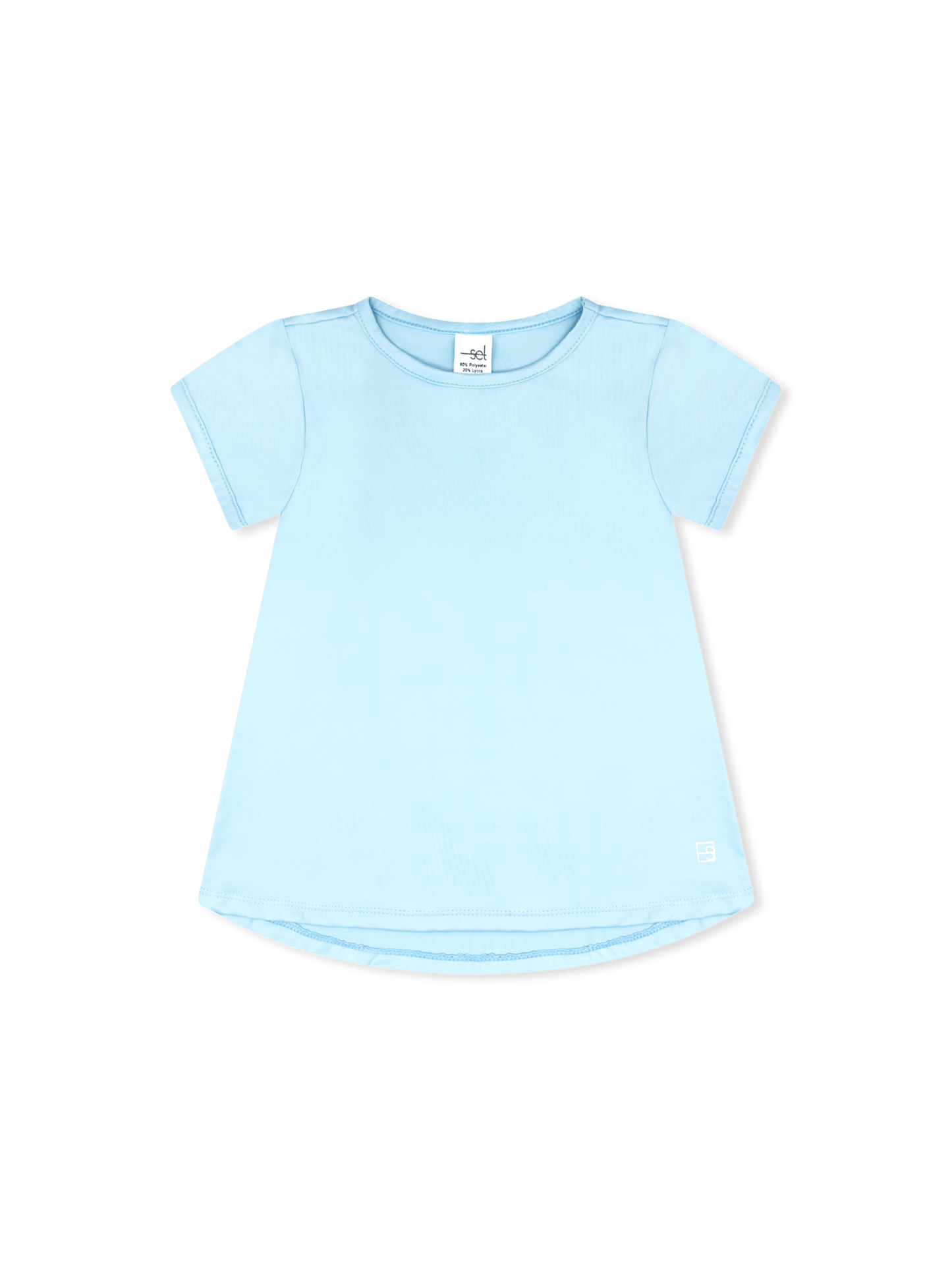 Bridget Basic Tee, Cotton Candy Blue