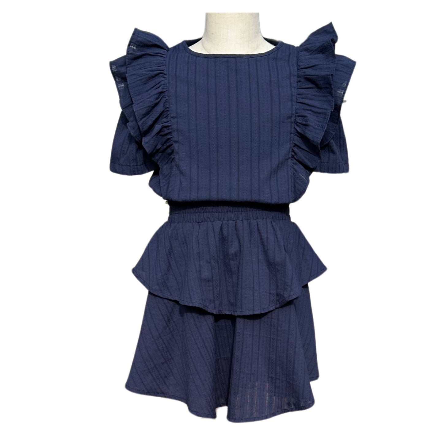 Collier Dress, Navy
