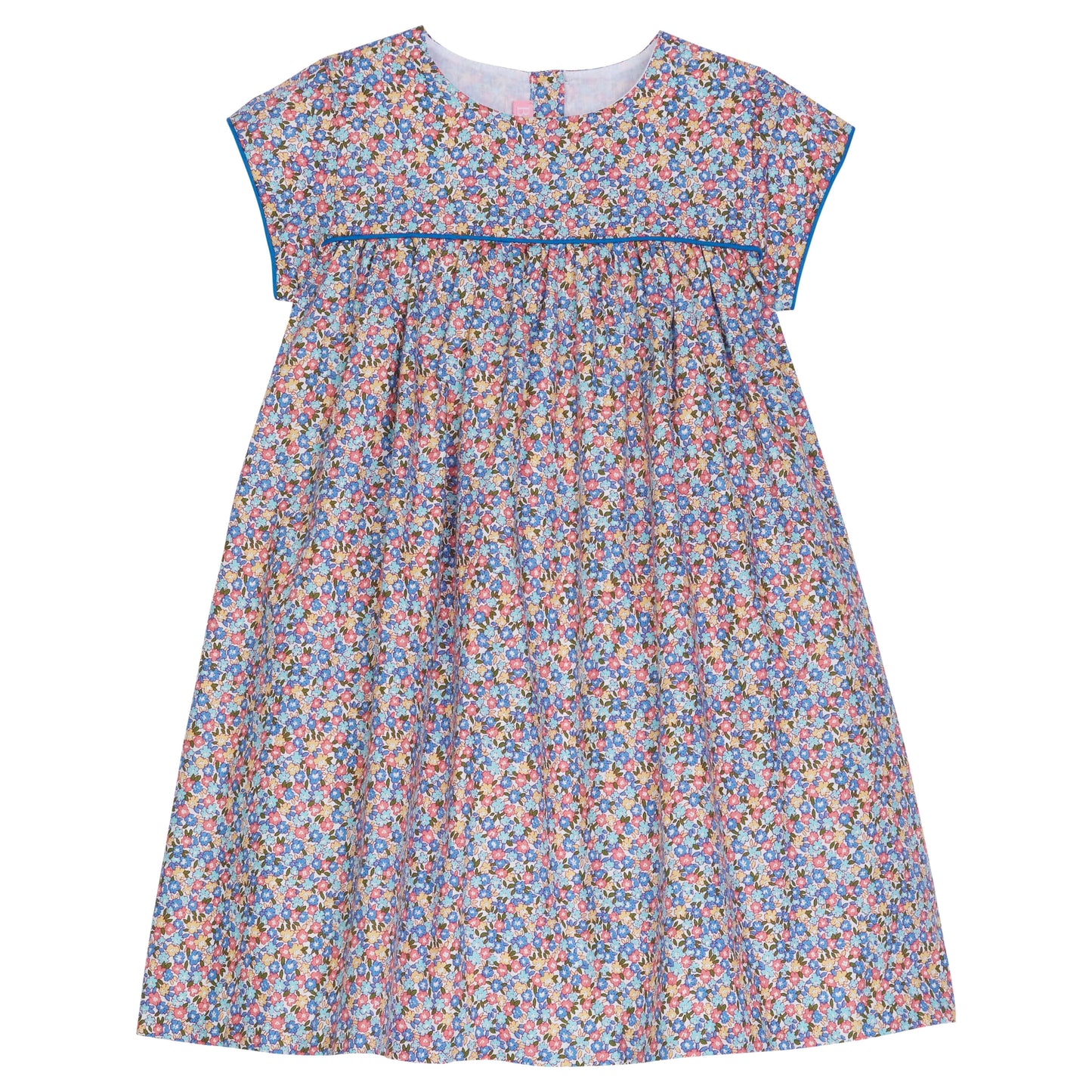 Charlotte Dress, Devon Floral Blue