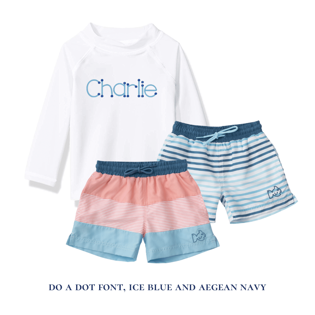 Boys White Rashguard