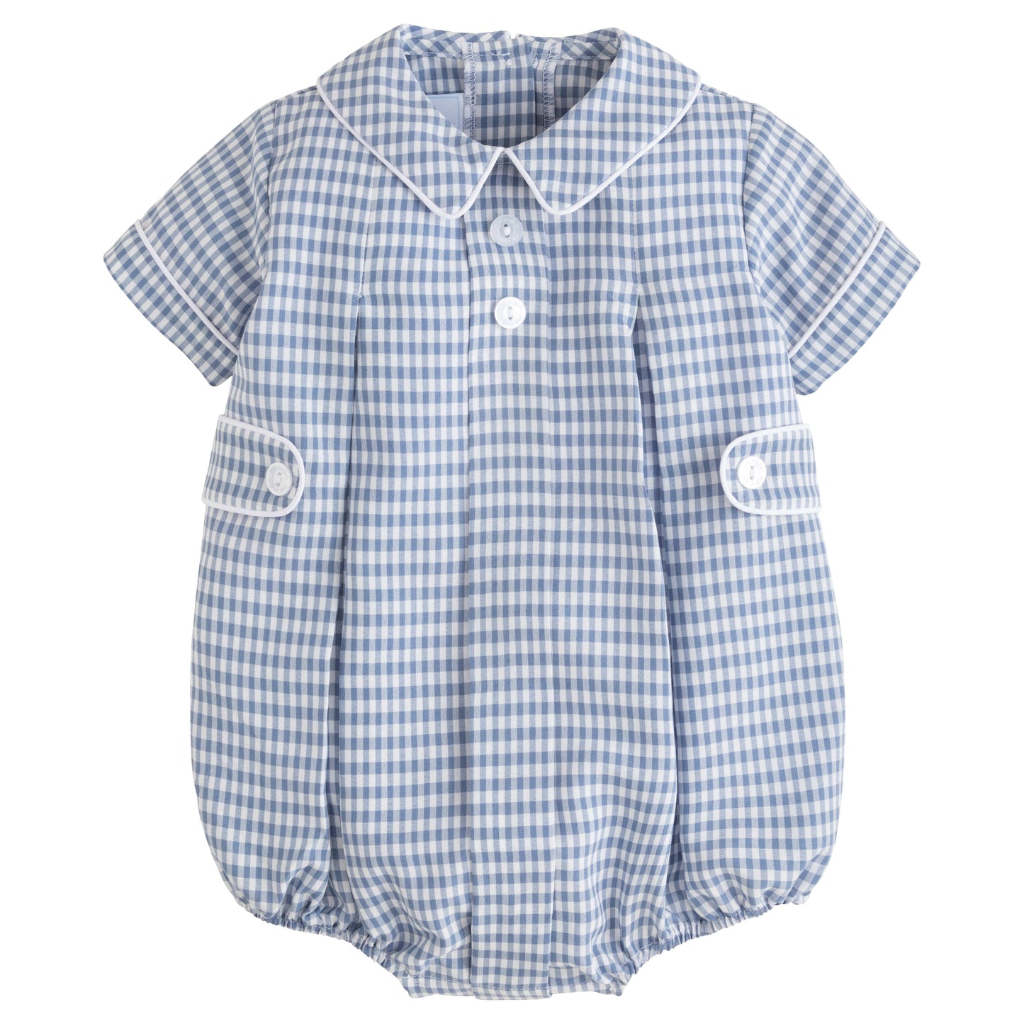 Devant Bubble, Gray Blue Gingham