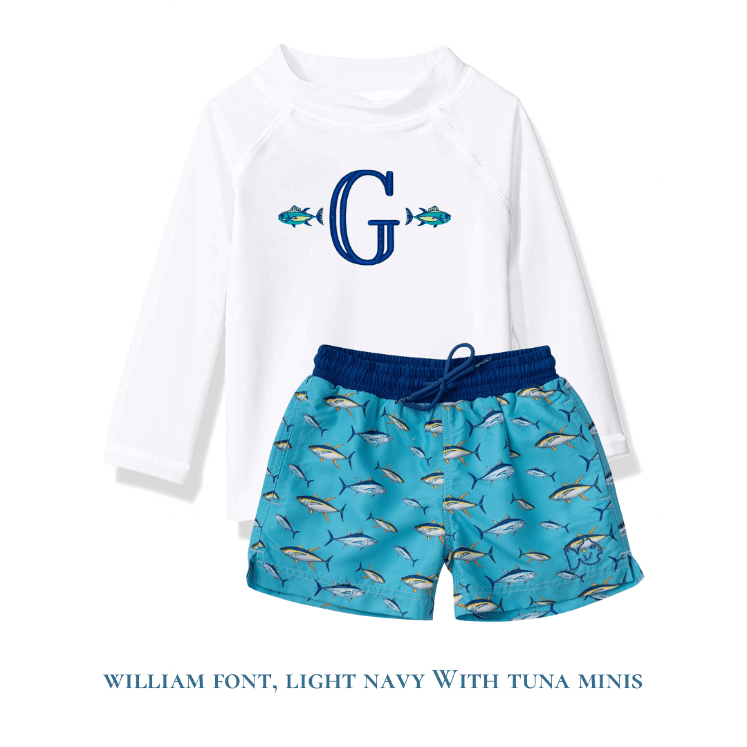 Boys White Rashguard