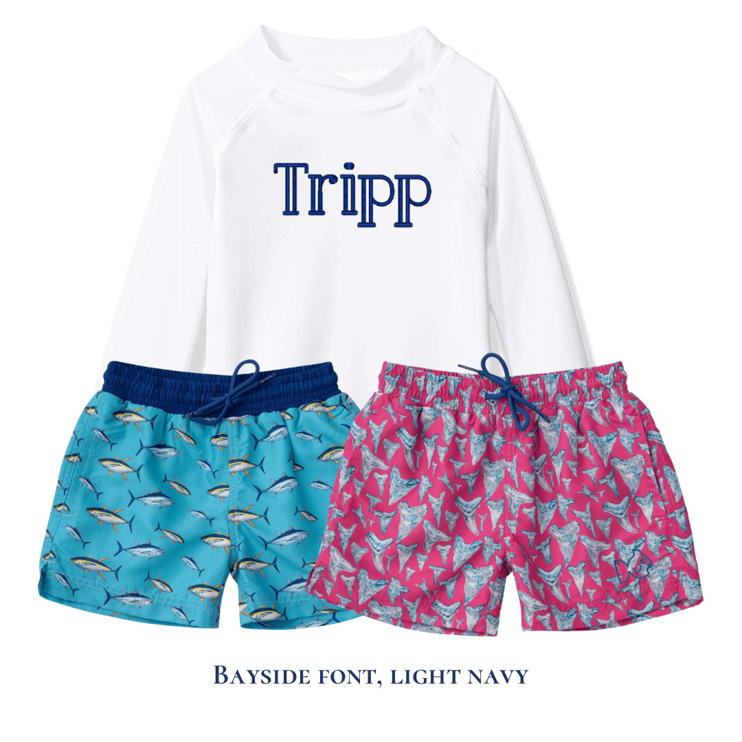 Boys White Rashguard