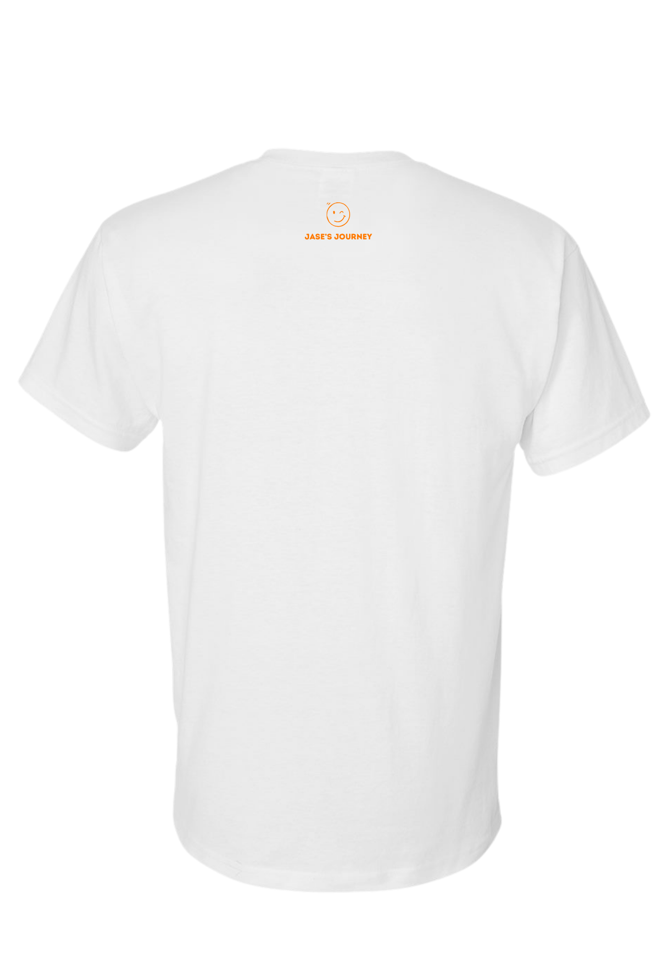 Eye Can Do Hard Things Short Sleeve Shirt, White/Orange