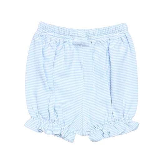 Emma Bloomers, Light Blue Bitty Stripe
