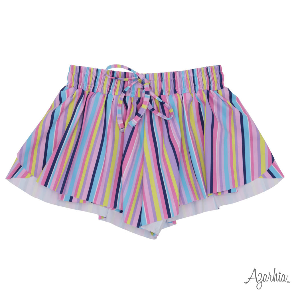 Stripes On Butterfly Shorts