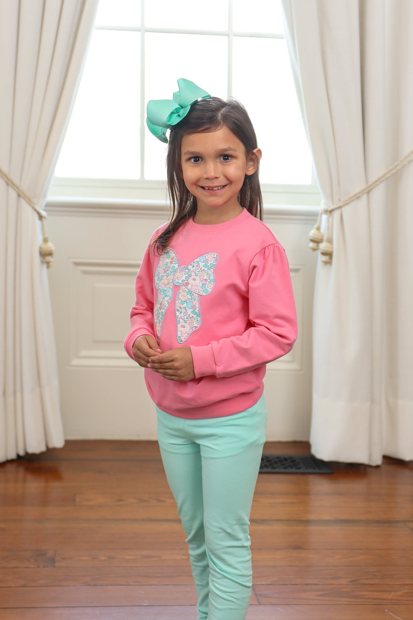 French Terry Bow Sweatshirt