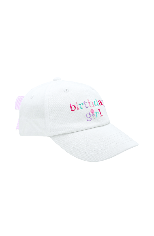 Birthday Girl Bow Baseball Hat - Youth