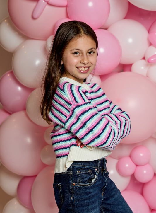 Cotton Candy Stripe Sweater