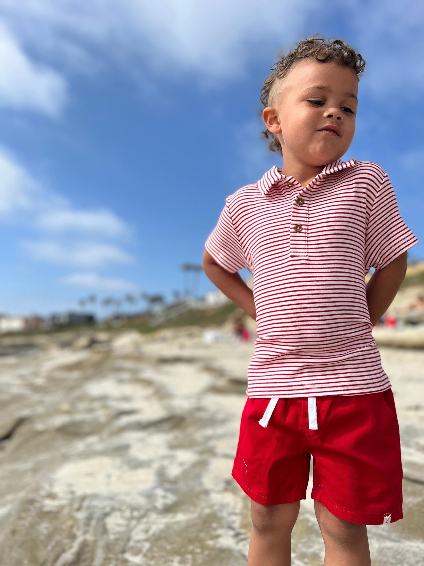 Hugo Twill Shorts, Red