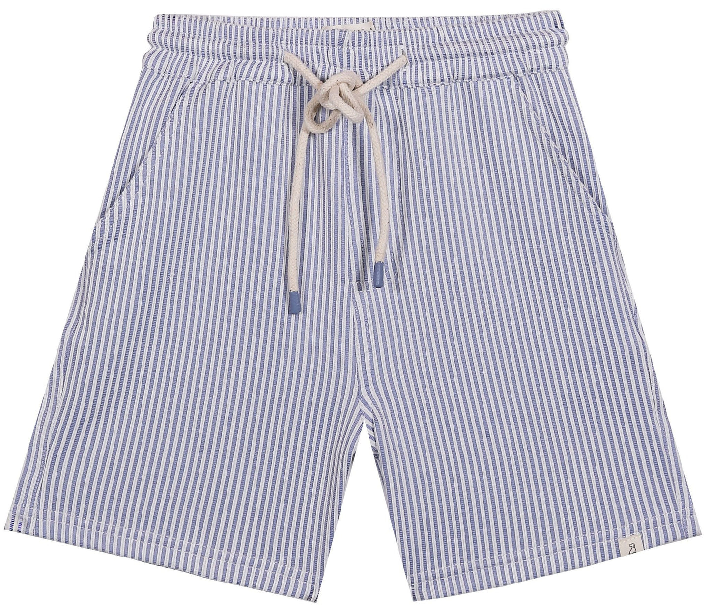 Splish Swim Shorts, Blue Seersucker