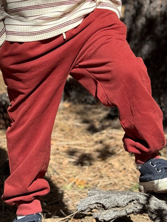 Comfy Jersey Jog Pants, Burgundy