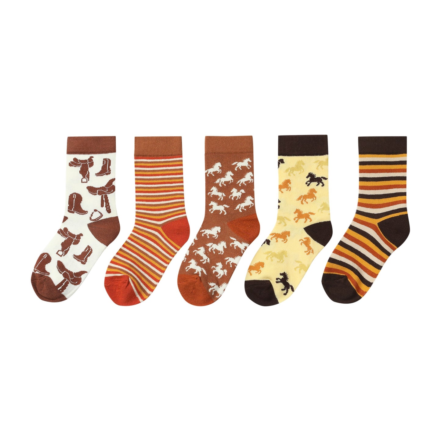 Bigfoot 5 Pack Socks, Cowboy