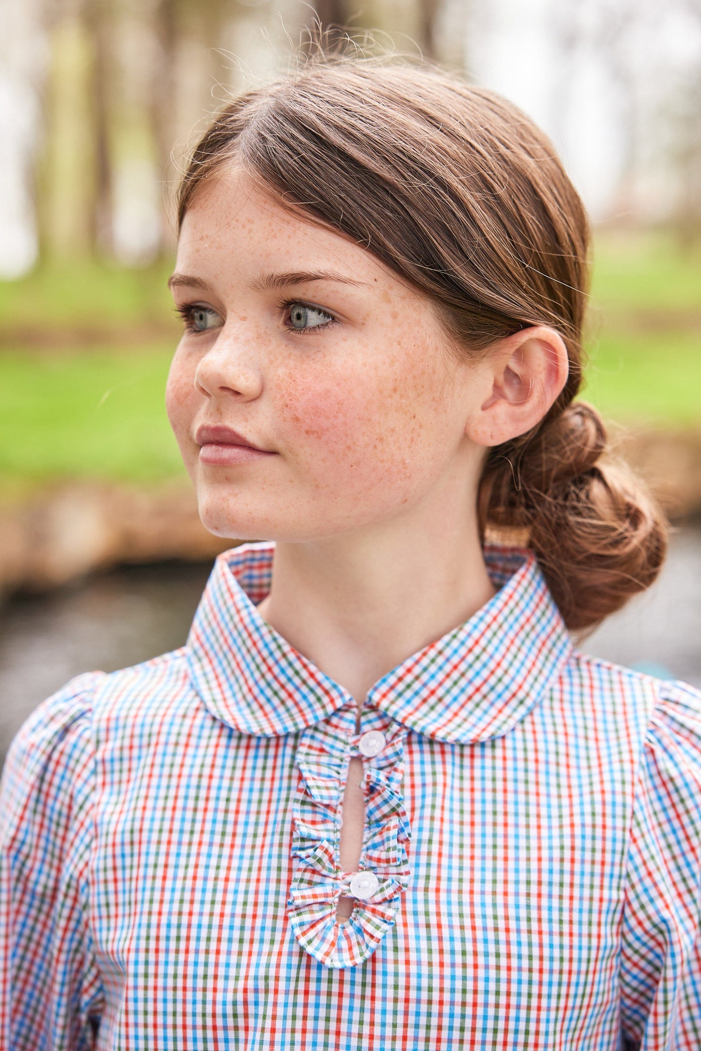 Haisley Dress, Teton Plaid